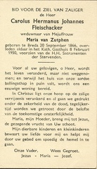 Carolus Hermanus Johannes Fleischacker- Maria van Zutphen