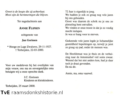 Annie Flipsen- Jan Gorissen