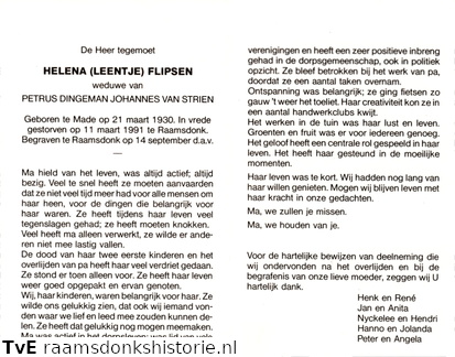 Helena Flipsen- Petrus Dingeman Johannes van Strien