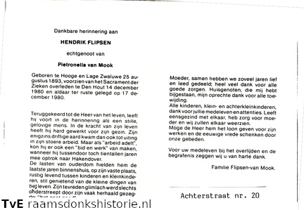 Hendrik Flipsen- Pietronella van Mook