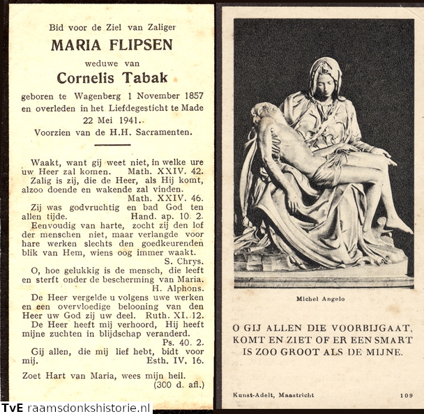 Maria Flipsen- Cornelis Tabak