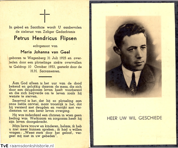 Petrus Hendricus Flipsen- Maria Johanna van Geel