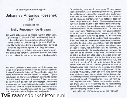 Johannes Antonius Foesenek- Nelly de Graauw