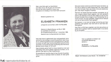 Elisabeth Franken- Jaak Tuytelaers
