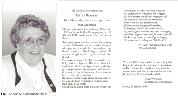 Hetty -Franken Piet Willemsen