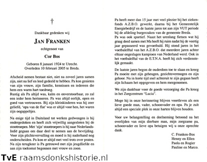 Jan Franken- Cor Bos