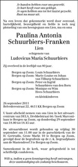 Paulina Atonia Franken- Ludovicus Maria Schuurbiers