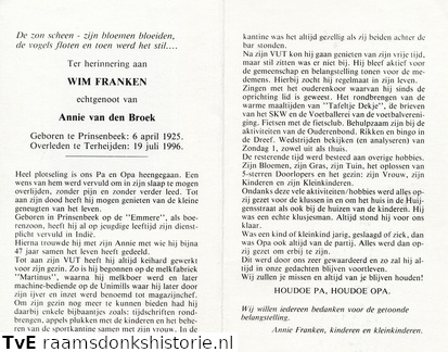 Wim Franken- Annie van den Broek