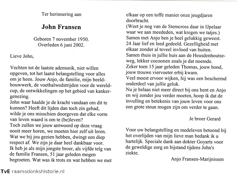 John Fransen- Anjo Marijnissen