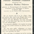 Petrus Andreas Fransen- Hendrica Mathea Thijssen