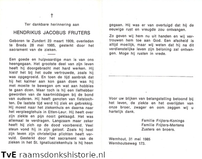 Hendricus Jacobus Frijters