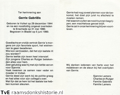 Gerrie Gabriëls- Sjannie Lamers