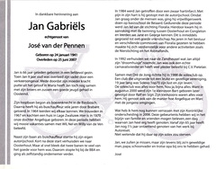 Jan Gabriëls- José van der Pennen