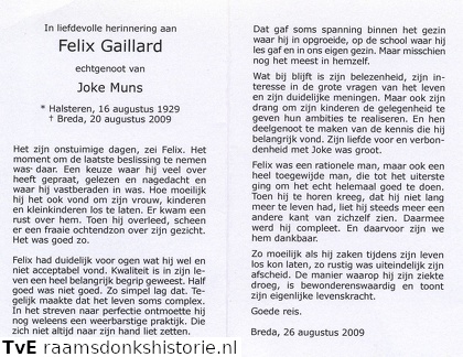 Felix Gaillard- Joke Muns