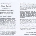 Floor Gaveel - Wil Huijmans