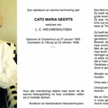 Cato Maria Geerts- L.C. Nieuwenhuysen