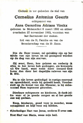 Cornelius Antonius Geerts- Anna Gerardina Adriana Vinckx