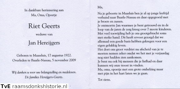 Riet Geerts- Jan Hereijgers