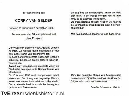 Corry van Gelder- Jan Frissen