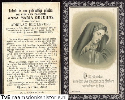 Anna Maria Geleijns- Adriaan Blijlevens