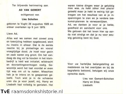 Ad van Gemert - Lies Scholten