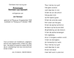 Annemarie van Gemert- Jan Vermeer