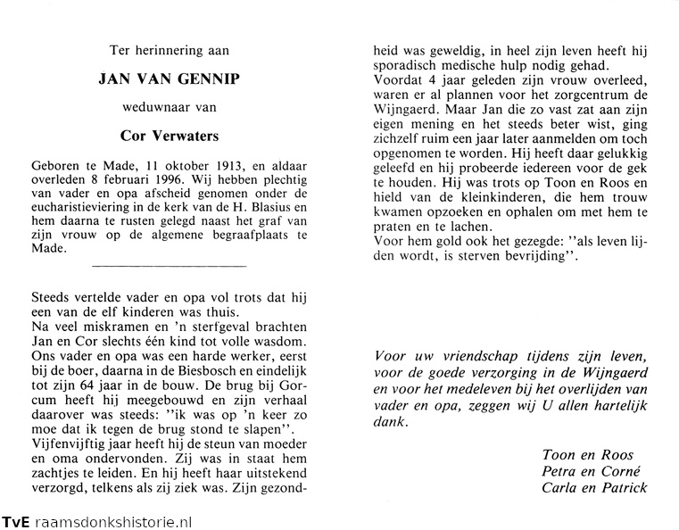 Jan van Gennip- Cor Verwaters
