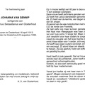 Johanna van Gennip- Adrianus Sebastianus van Oosterhout