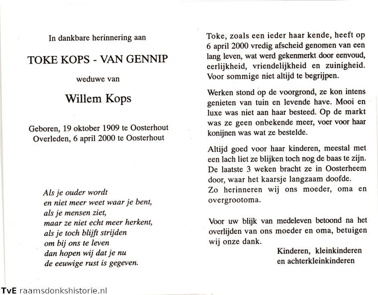 Toke van Gennip- Willem Kops