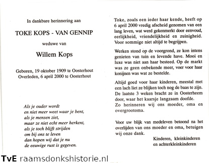 Toke van Gennip- Willem Kops