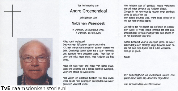 André Groenendaal Nolda van Wezenbeek