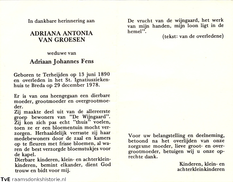 Adriana Antonia van Groesen Adriaan Johannes Fens