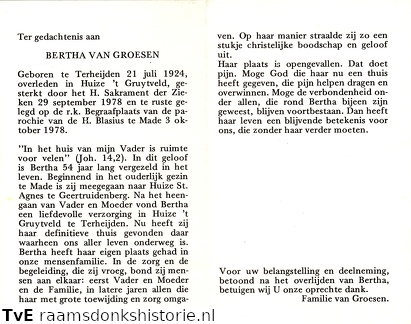 Bertha van Groesen