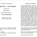 Jaantje van Groesen (vr) Theo rasenberg Jan Kokx