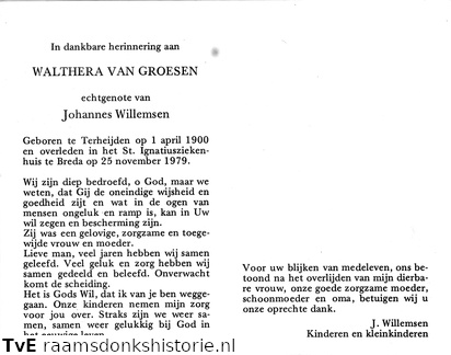 Walthera van Groesen Johannes Willemsen