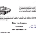 Hans van Groezen Anke Vos