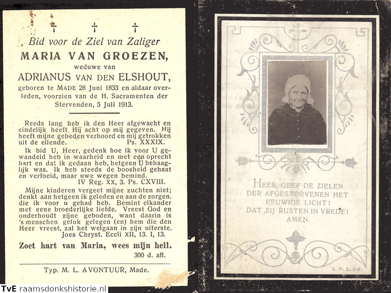 Maria van Groezen Adrianus van den Elshout