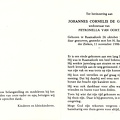 Johannes Cornelis de Groot Petronella van Oort