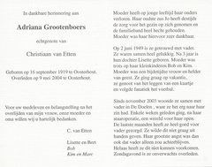 Adriana Grootenboers Christiaan van Etten