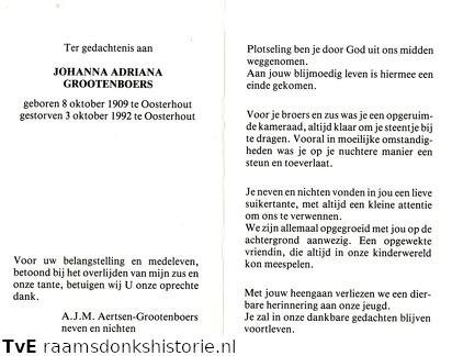 Johanna Adriana Grootenboers