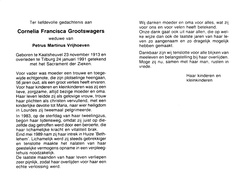 Cornelia Francisca Grootswagers Petrus Martinus Vrijhoeven