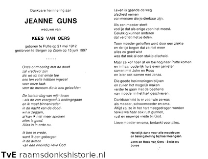 Jeanne Guns Kees van Oers