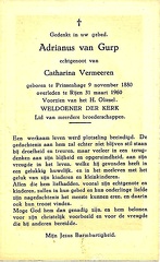 Adrianus van Gurp Catharina Vermeeren