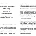 Christianus Nicolaas van Gurp Joanna Bulkmans