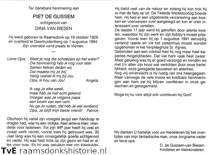 Piet de Gussem Dina van Biesen