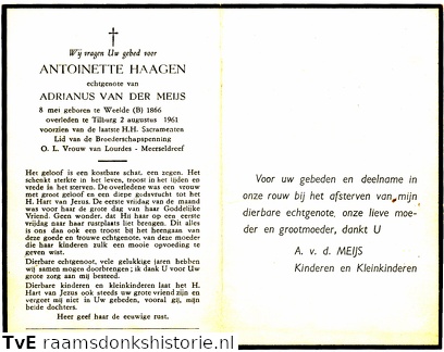 Antoinetta Haagen Adrianus van der Meijs