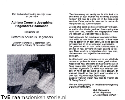 Adriana Cornelia Josephina Haarbosch Gerardus Adrianus Hagenaars