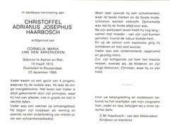 Christoffel Adrianus Josephus Haarbosch Cornelia Maria van den Akkerveken