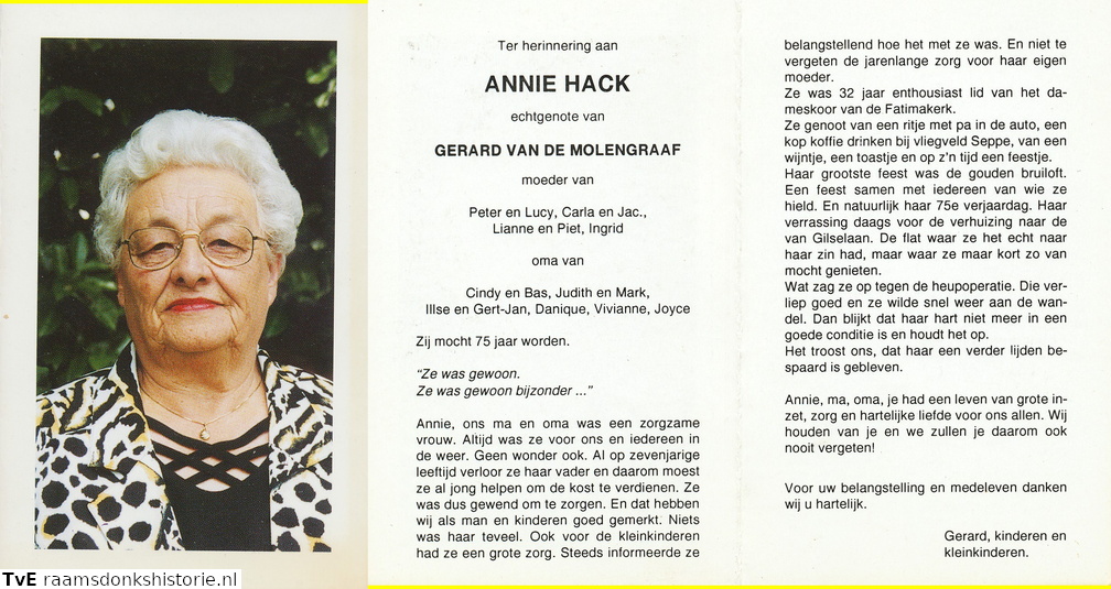 Annie Hack Gerard van de Molengraaf