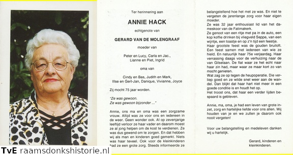 Annie Hack Gerard van de Molengraaf